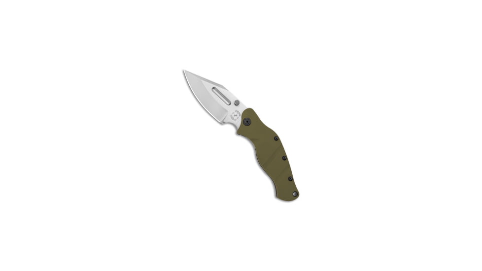 Sniper Bladeworks Sniper Bladeworks LPC Frame Lock Knife OD Green G-10/SW Ti 3.5" Satin, OD Green, CPM S35VN, adult, BHQ-143896