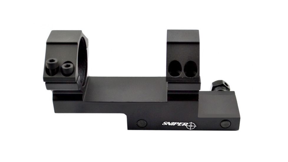 Sniper Cantilever Rifle Scope Rings w/ Integral Mount, Black, 30mm Diameter PT-30EX43