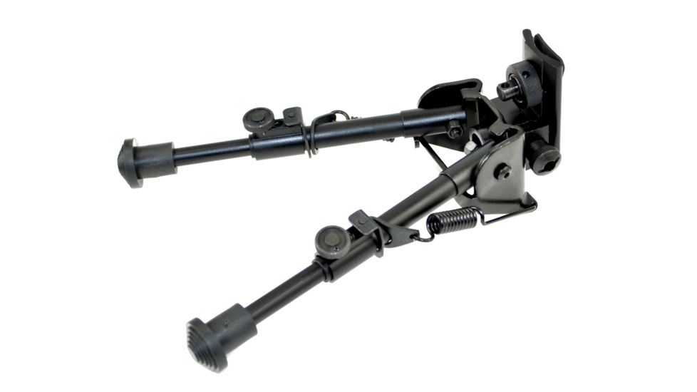 Sniper Compact Precision Bipod w/ Spring Loaded Legs, Black, Adjustable Height 6.2 - 8.7 in BP07
