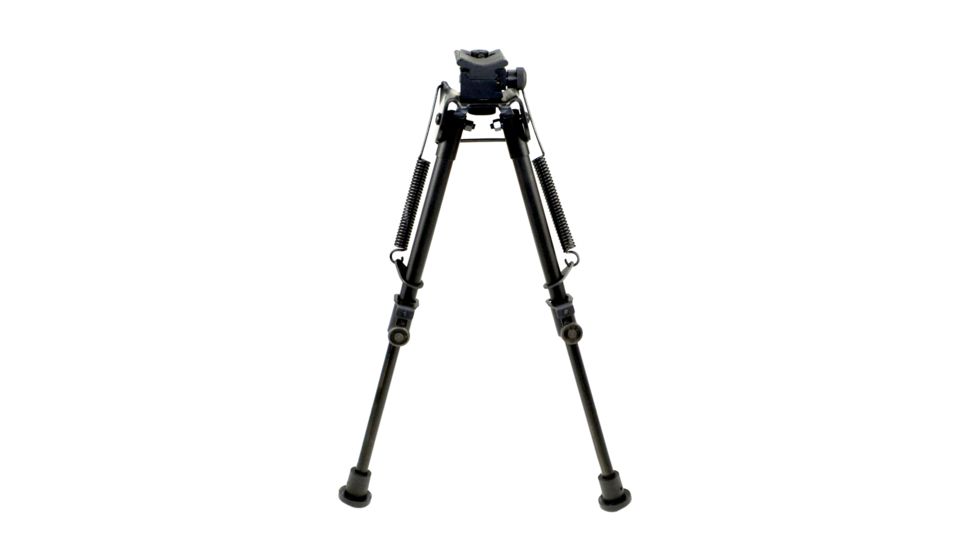 Sniper Compact Precision Bipod w/ Spring Loaded Legs, Black, Adjustable Height 8 - 12.5 in BP08