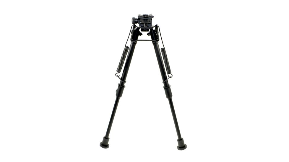 Sniper Compact Precision Bipod w/ Spring Loaded Legs, Black, Adjustable Height 8 - 12.5 in BP08
