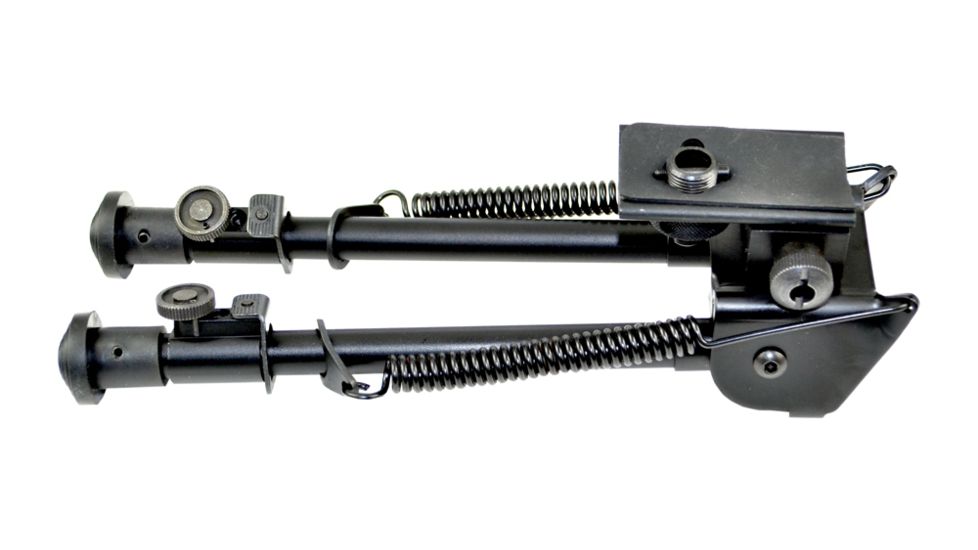 Sniper Compact Precision Bipod w/ Spring Loaded Legs, Black, Adjustable Height 8 - 12.5 in BP08