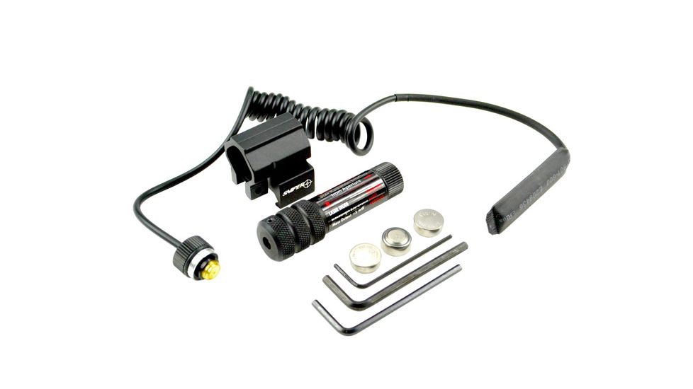 Sniper Compact Tactical Adjustable Red Laser Sight, Black, Small LSR01