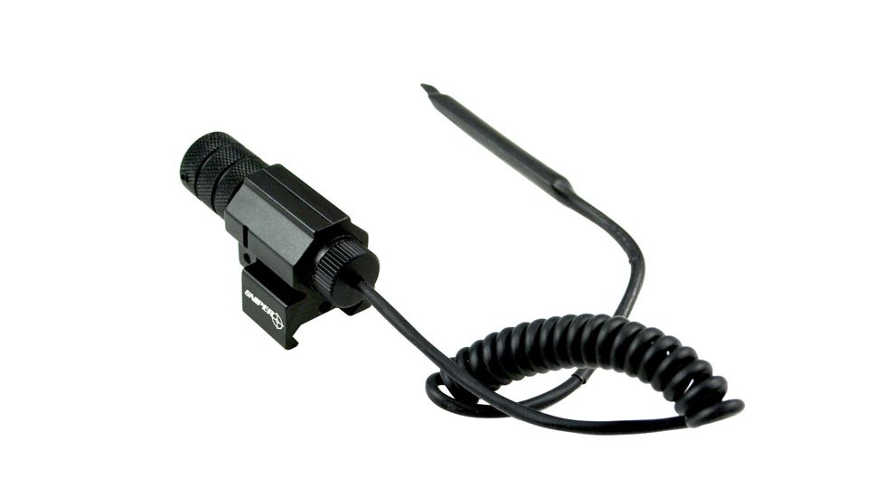 Sniper Compact Tactical Adjustable Red Laser Sight, Black, Small LSR01