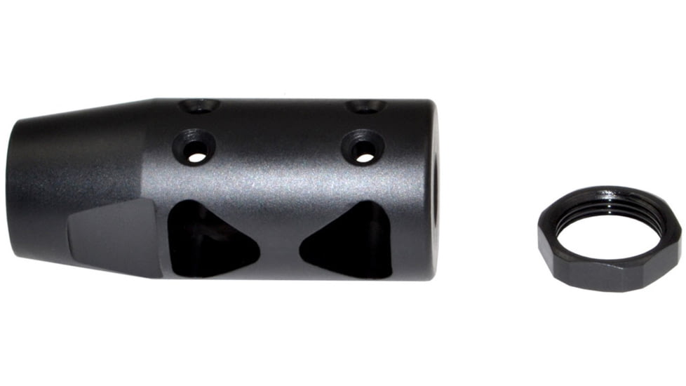 Sniper Grunt .223/5.56 Competition Grade Muzzle Brake, AR-15, 1/2x28, Steel, Black, MZ-10-01-B