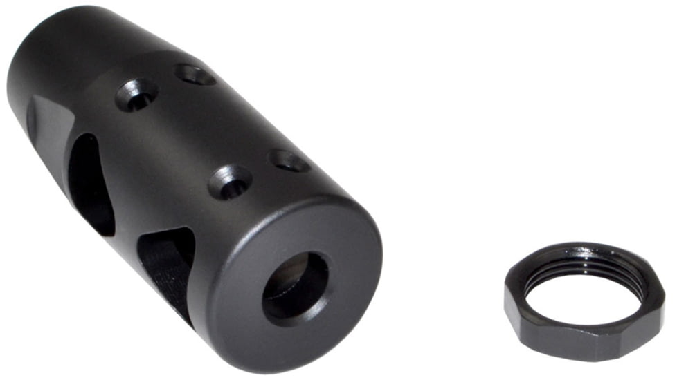Sniper Grunt .223/5.56 Competition Grade Muzzle Brake, AR-15, 1/2x28, Steel, Black, MZ-10-01-B