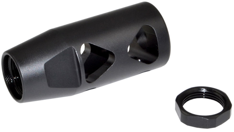Sniper Grunt .223/5.56 Competition Grade Muzzle Brake, AR-15, 1/2x28, Steel, Black, MZ-10-01-B