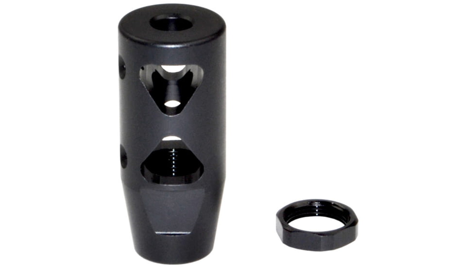 Sniper Grunt .223/5.56 Competition Grade Muzzle Brake, AR-15, 1/2x28, Steel, Black, MZ-10-01-B