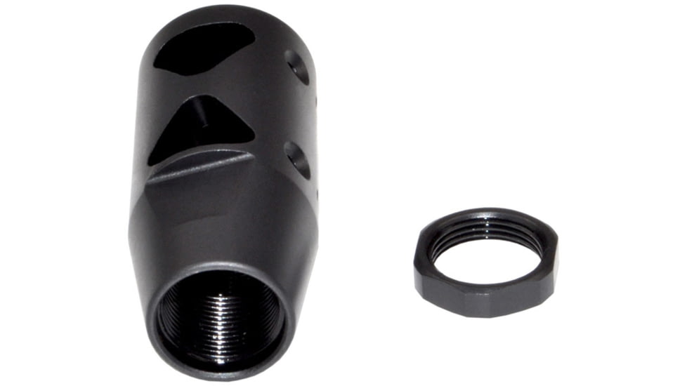 Sniper Grunt .223/5.56 Competition Grade Muzzle Brake, AR-15, 1/2x28, Steel, Black, MZ-10-01-B