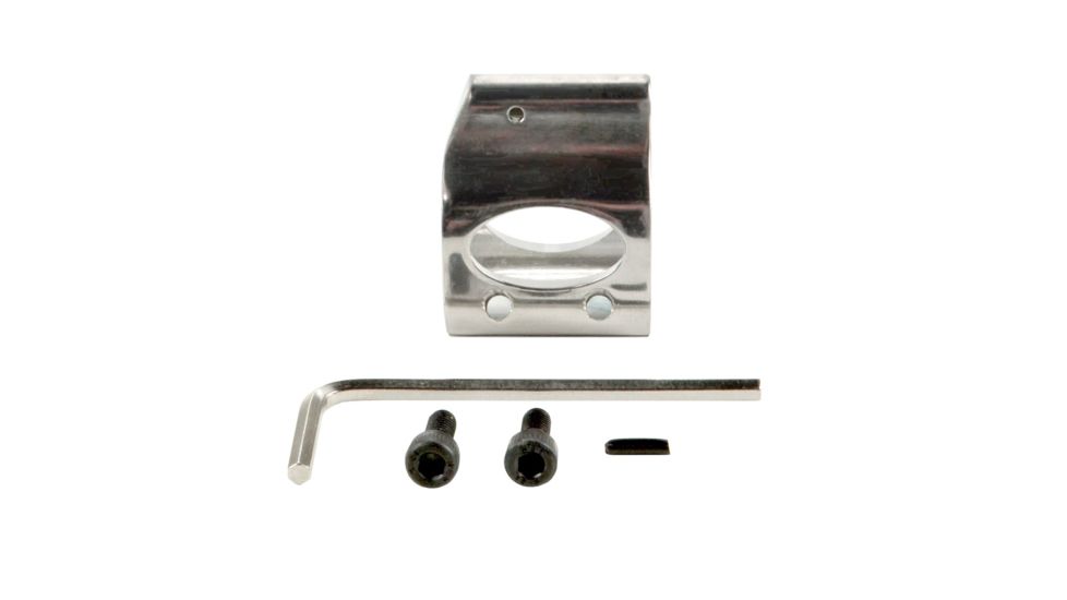 Sniper Low Profile Micro Gas Block for AR 15 .223/5.56, Steel, w/screw, Stainless, small GB05