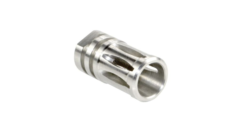 Sniper Steel Muzzle Brake, for .308 5/8 in x24, Stainless, small ASMZ35