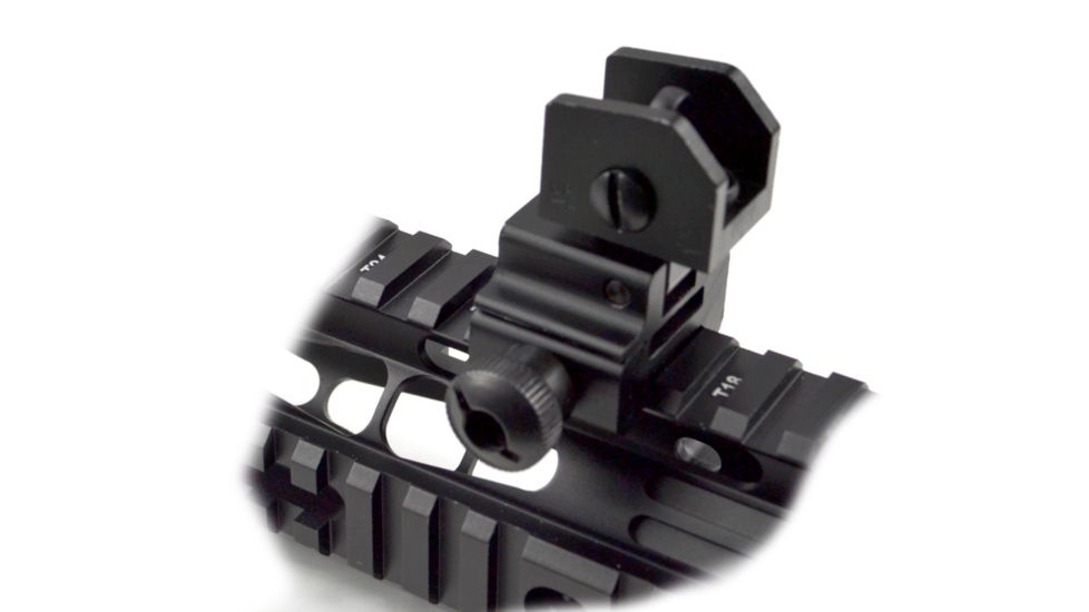 Sniper Tactical Removeable Top Mounted Fixed Rear Sight, Black, MFLRS01