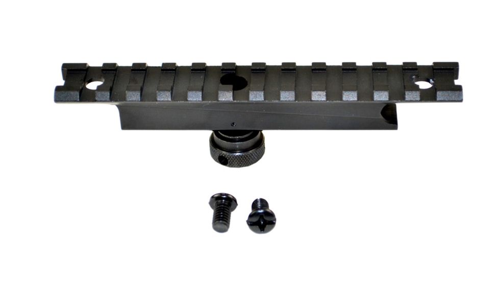 Sniper Top Rail Scope Sight Rail Mount Base for AR-15 A2 Carry Handle, Picatinny, Aluminum, Black MCHTM