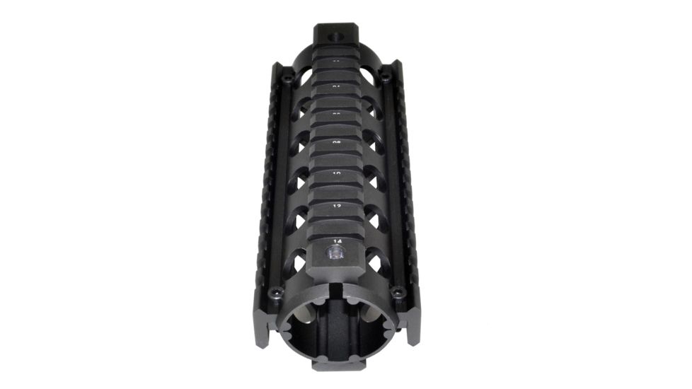 Sniper Two Piece Quad Handguard Rail Mount, Black MQRSL