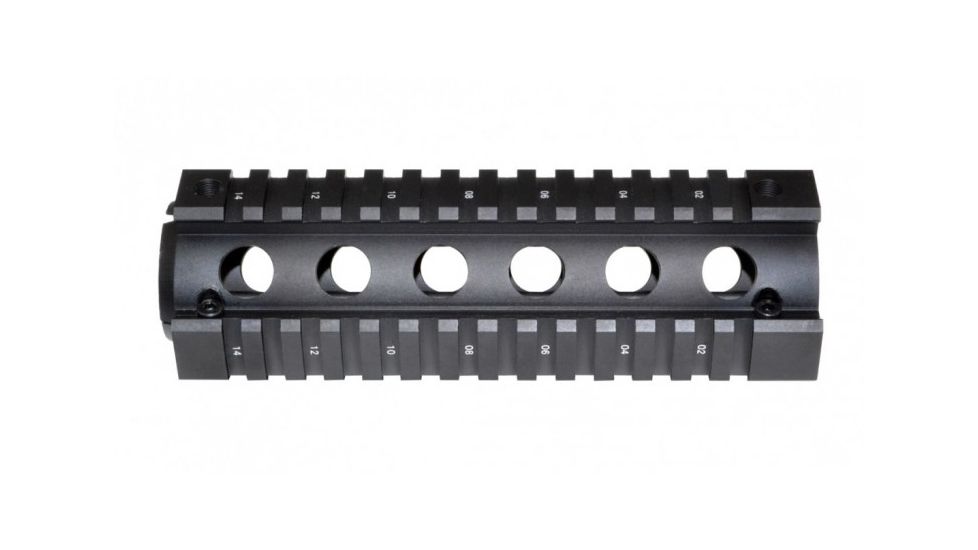 Sniper Two Piece Quad Handguard Rail Mount, Black MQRSL