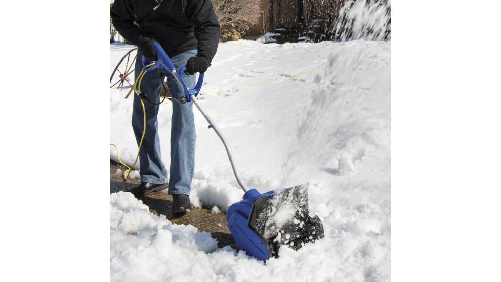 Snow Joe 13 in. Electric Snow Shovel w/ Cover - 10A, Blue 323E-PRO-SJB
