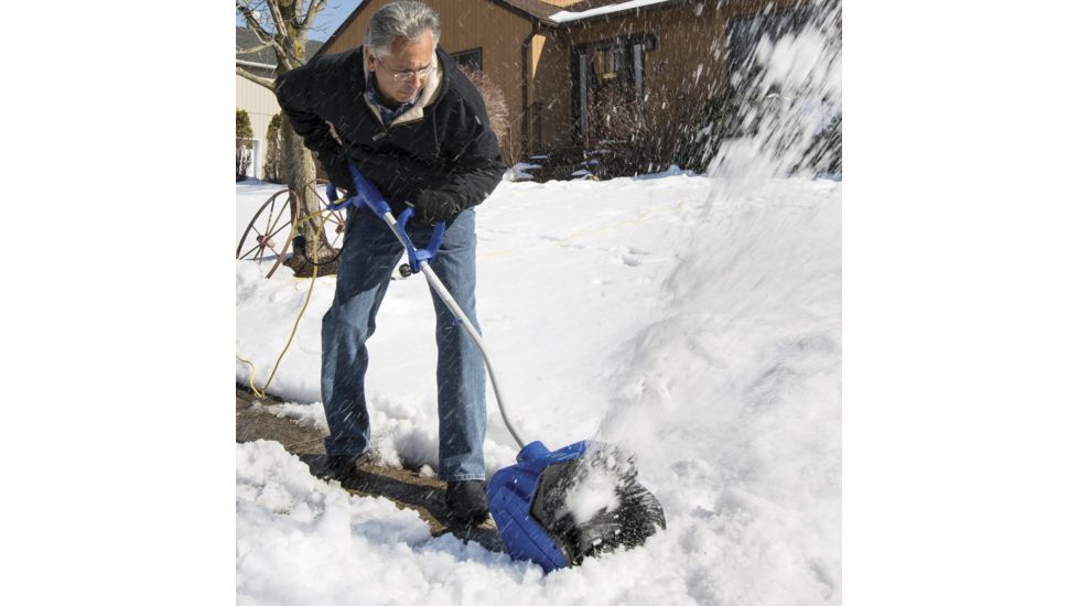 Snow Joe 13 in. Electric Snow Shovel w/ Cover - 10A, Blue 323E-PRO-SJB
