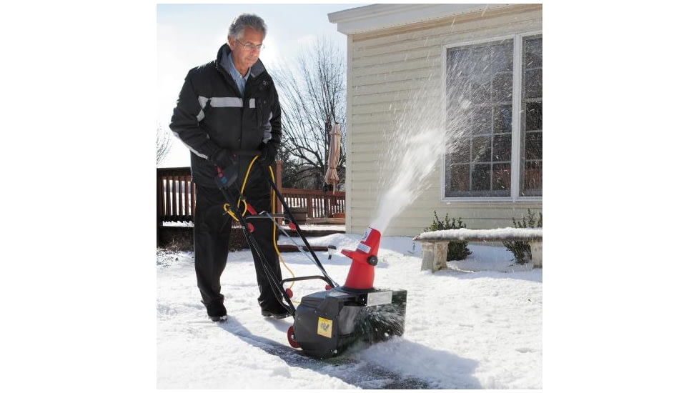 Snow Joe 18-Inch 13.5-Amp Electric Snow Thrower w/ Light, Red SJM988