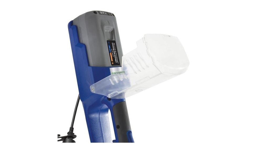 Snow Joe iON 40-Volt 4.0-Ah 13-Inch Cordless / Electric Hybrid Snow Shovel, Blue ION13SS-HYB