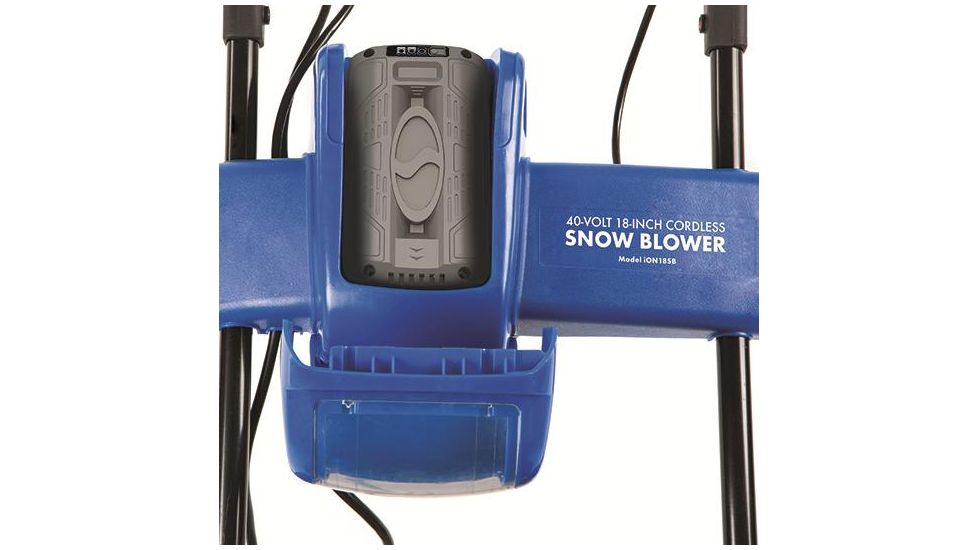 Snow Joe iON 40-Volt Cordless 18-Inch Snow Blower, Blue ION18SB