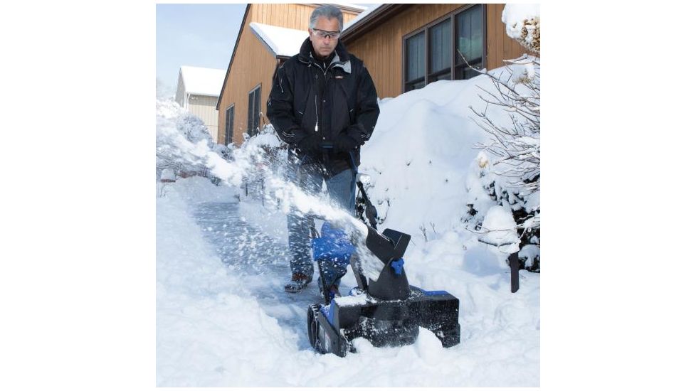 Snow Joe iON 40-Volt Cordless / Electric Hybrid Snow Blower, Blue ION18SB-HYB