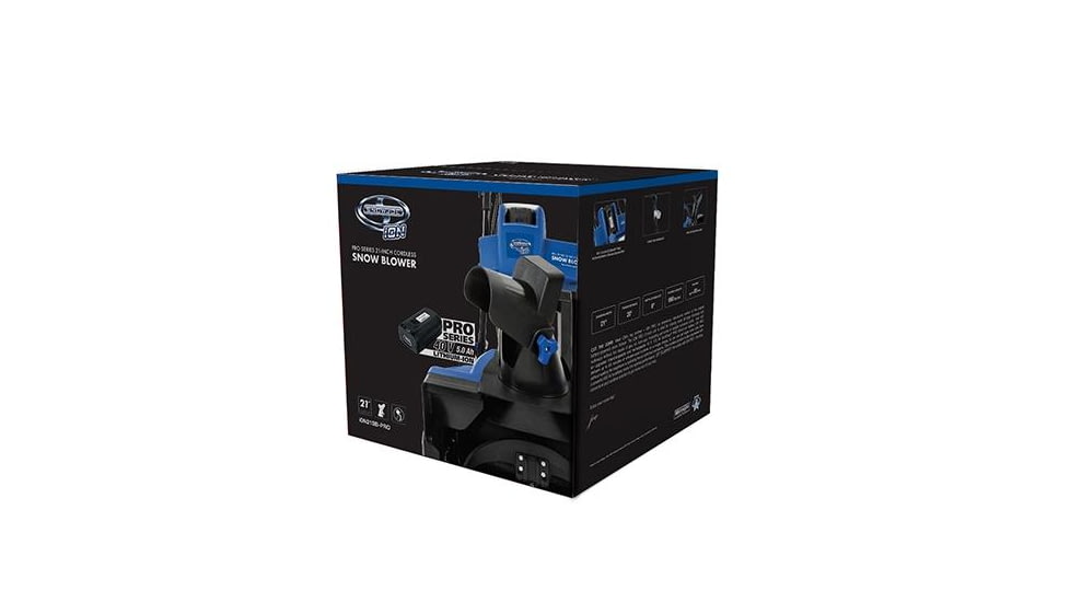 Snow Joe iON Pro Series 21-Inch Cordless Snow Blower, Blue ION21SB-PRO