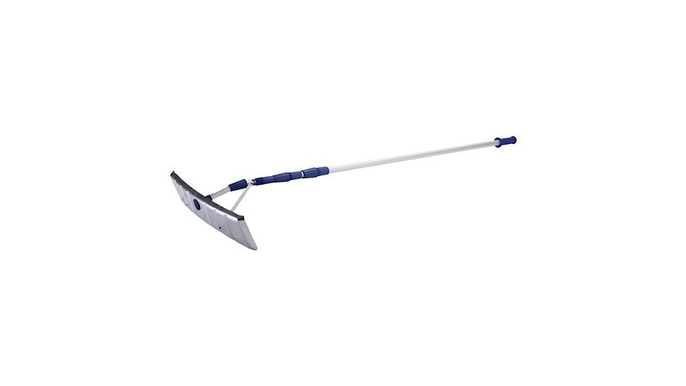 Snow Joe Roofer Joe 21-Foot Twist-N-Lock Telescoping Snow Shovel Aluminum Roof Rake, Blue RJ205M