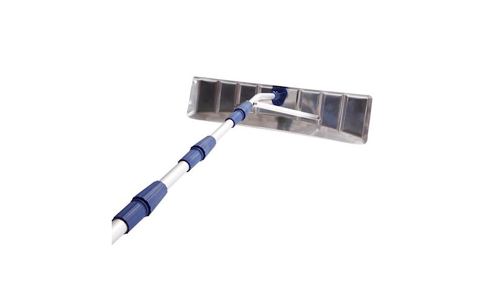 Snow Joe Roofer Joe 21-Foot Twist-N-Lock Telescoping Snow Shovel Aluminum Roof Rake, Blue RJ205M