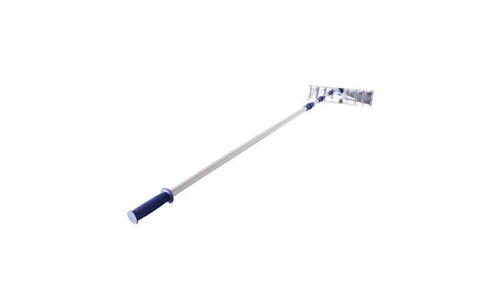 Snow Joe Roofer Joe 21-Foot Twist-N-Lock Telescoping Snow Shovel Aluminum Roof Rake, Blue RJ205M