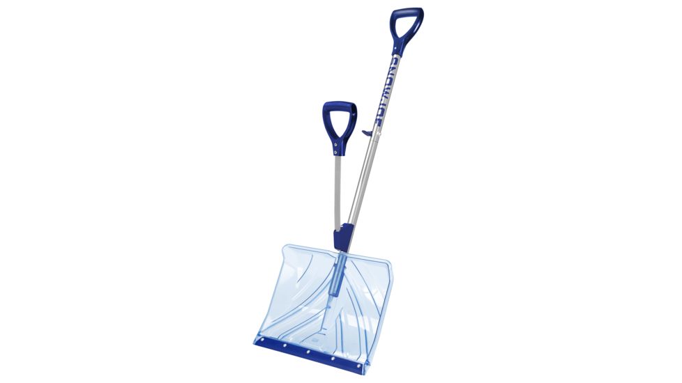 Snow Joe Strain-Reducing Indestructible Shatter Resistant Polycarbonate Snow Shovel w/ Spring Assisted Handle, 18 in SJ-SHLV02