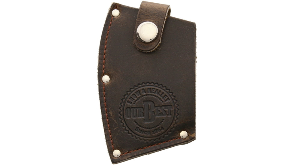 Snow &amp; Nealley Penobscot Bay Kindling 18in Axe with American Hickory Handle, 17in Overall, 6 3/4in Carbon Steel Axe Head With 3 3/4in Cutting Edge, American Hickory Handle, Leather Blade Guard, 011S