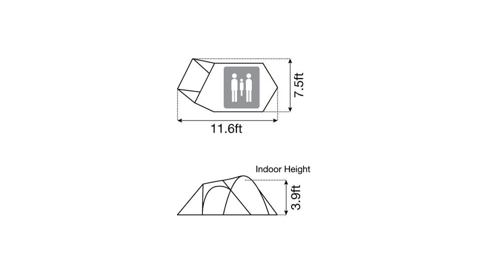 Snow Peak Amenity Dome Small in Ivory Tent, 2-Person, SDE-002-IV-US