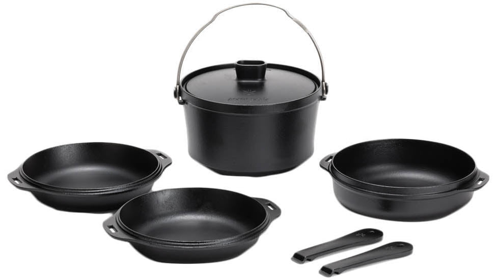 Snow Peak Cast Iron Duo Cooker, One Size, CS-550
