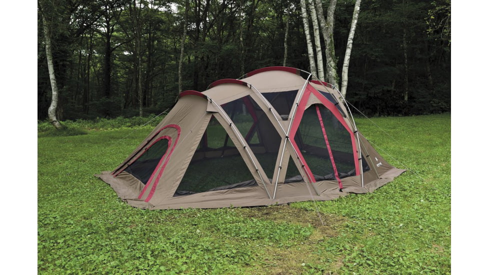 Snow Peak Living Shell Long Pro Shelter, 6-Person, Brown, TP-660