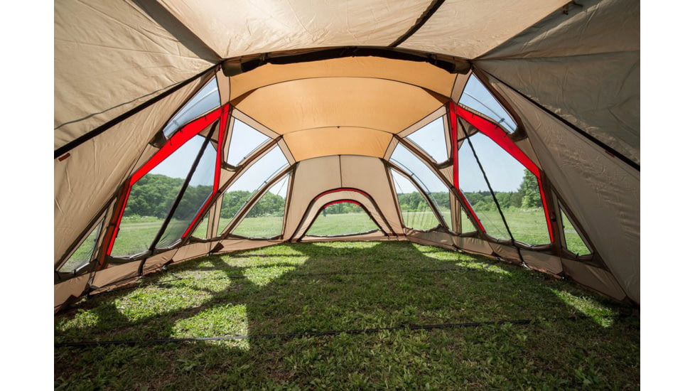 Snow Peak Living Shell Long Pro Shelter, 6-Person, Brown, TP-660