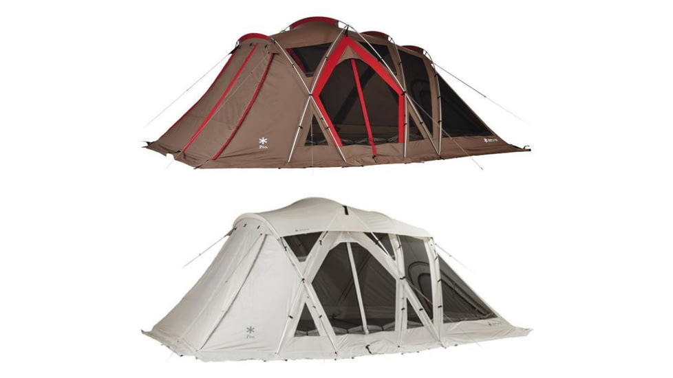 Snow Peak Living Shell Long Pro Shelter, Brown, Ivory