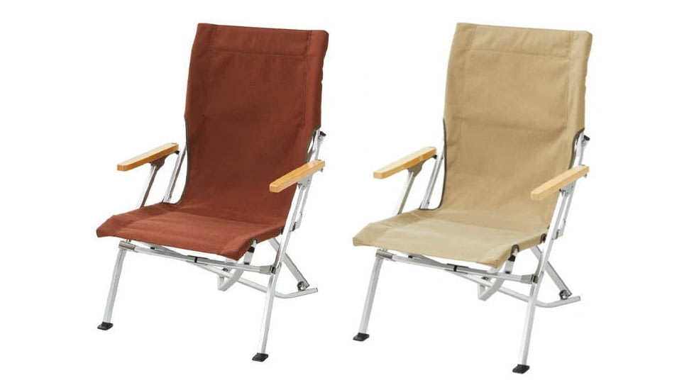 Snow Peak Low Beach Chair, Brown, Khaki