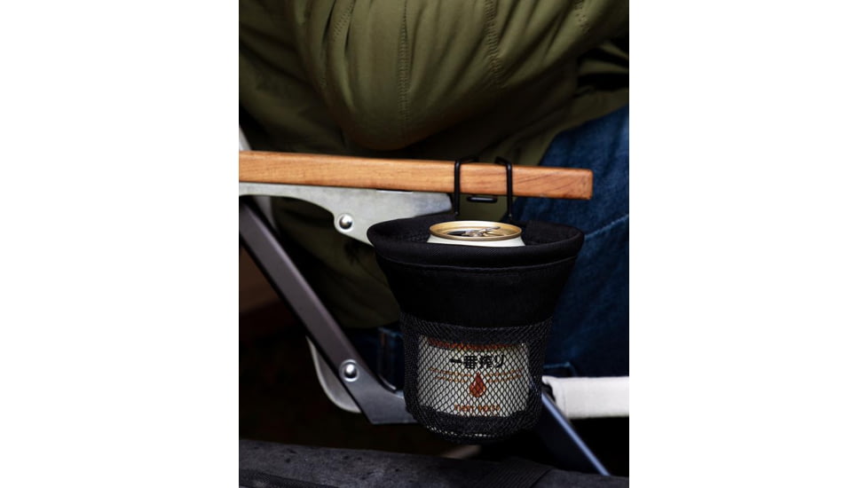 Snow Peak Low Chair Cup Holder, Black, UG-282