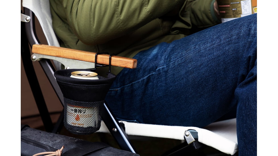 Snow Peak Low Chair Cup Holder, Black, UG-282