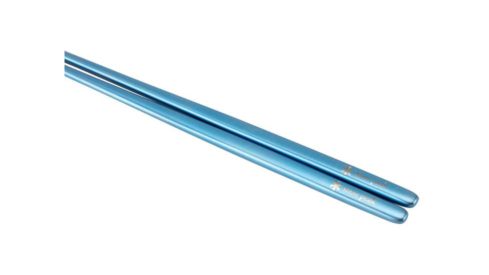 Snow Peak Anodized Titanium Chopsticks, Blue, SCT-115-BL