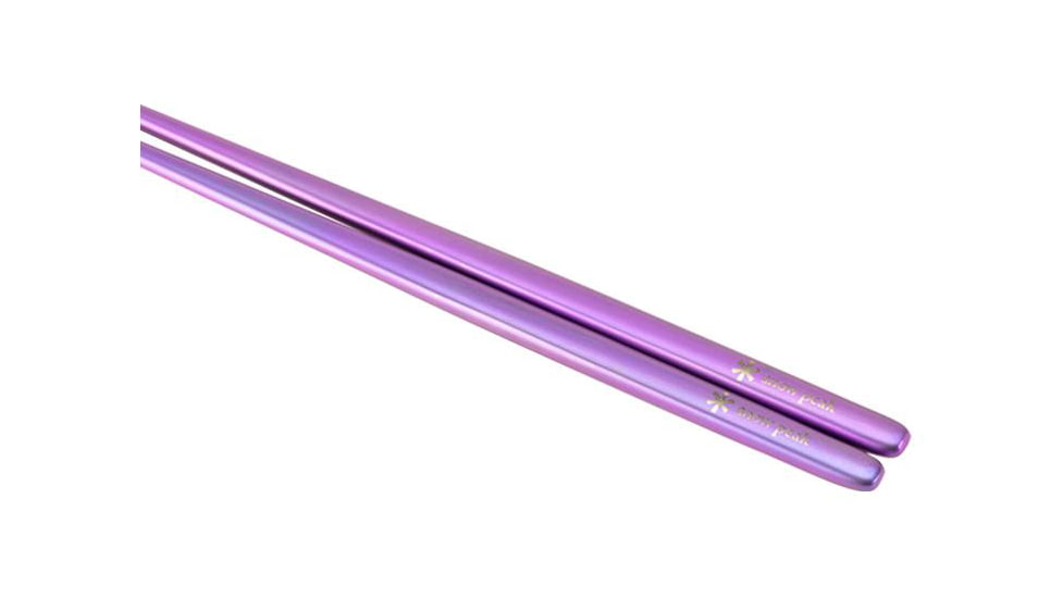 Snow Peak Anodized Titanium Chopsticks, Purple, SCT-115-PL