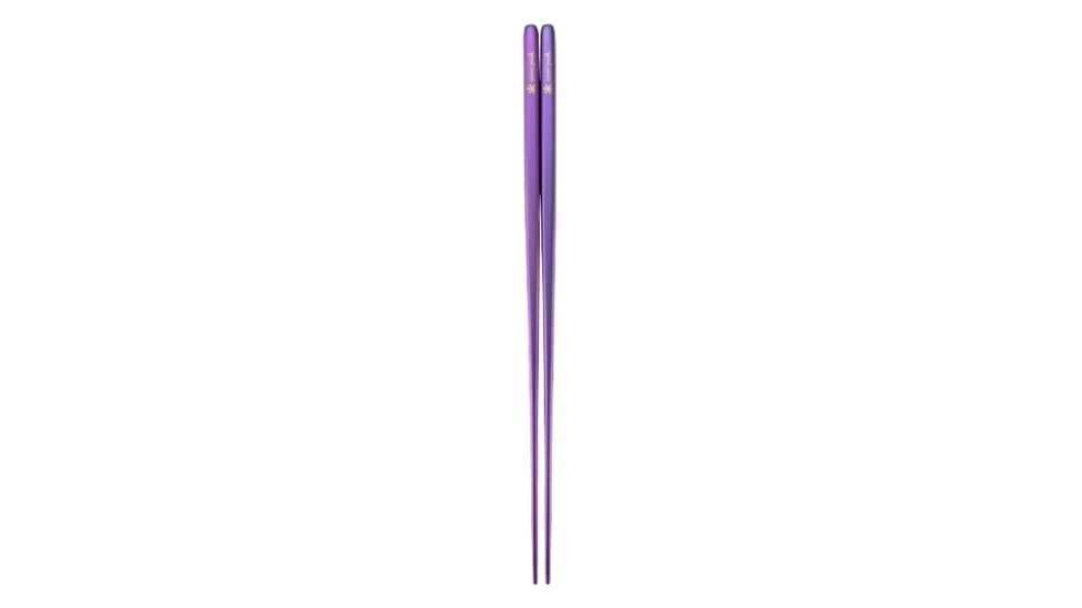 Snow Peak Anodized Titanium Chopsticks, Purple, SCT-115-PL