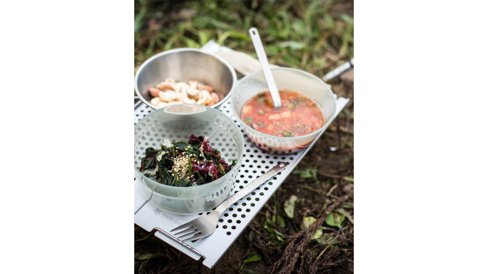 Snow Peak Titanium Fork &amp; Spoon Set, Silver, SCT-002