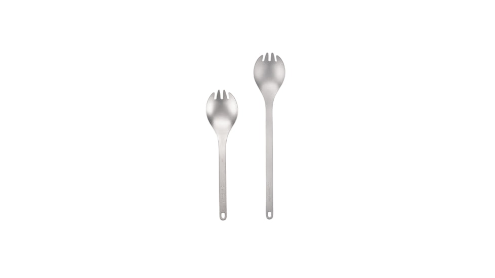 Snow Peak Titanium Long Spork, Titanium, One Size, SCT-014