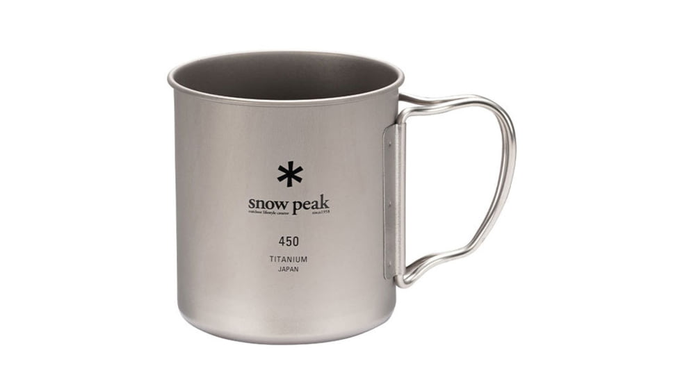 Snow Peak Titanium Single Wall Cup Mug, 450, MG-143