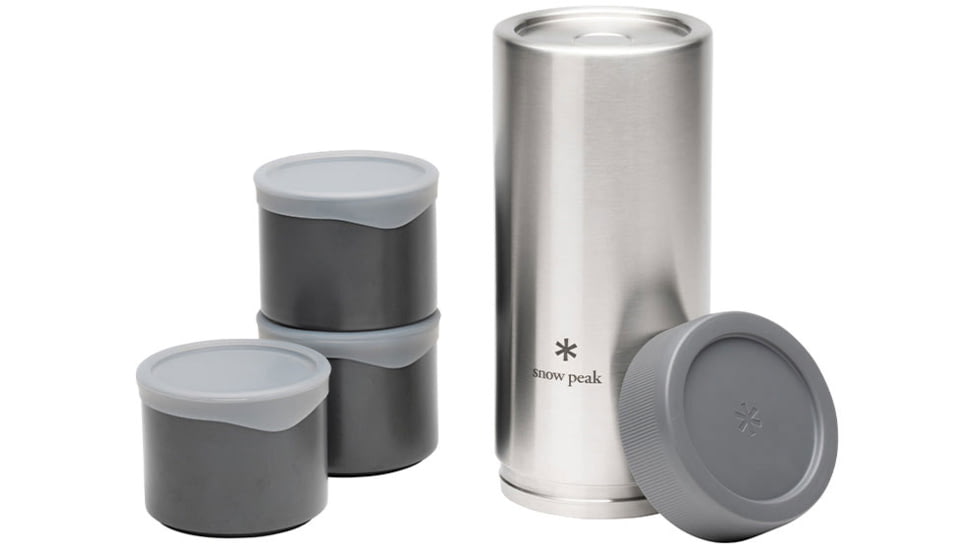Snow Peak Tobachi 3 Food Storage Container, Gray, TW-271-GY
