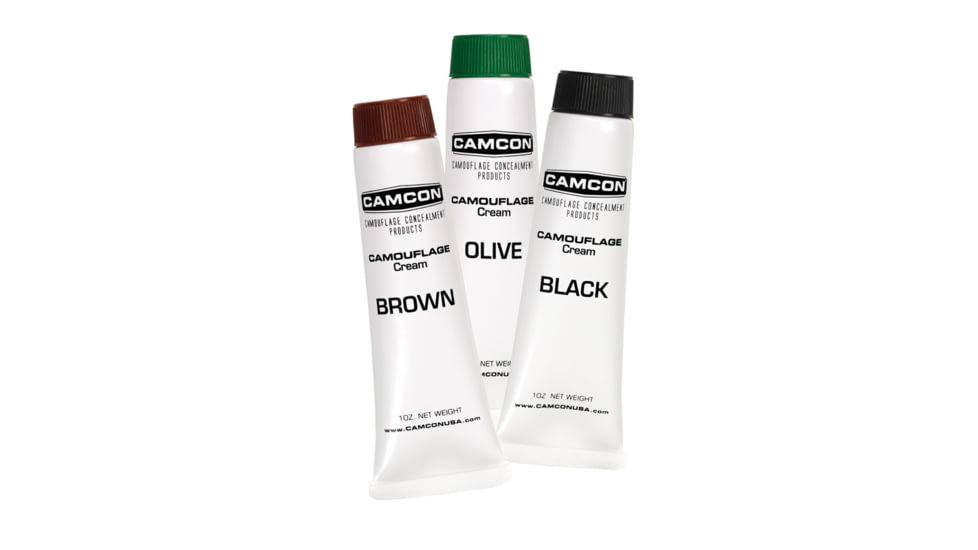 SnugPak Camcon Camouflage Cream Squeeze Tube Make-Up Kit, Olive, Black &amp; Brown, 61320