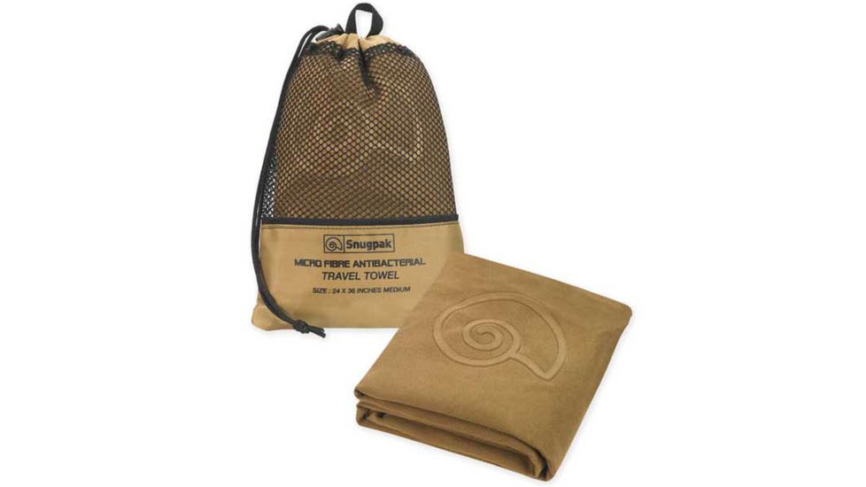 SnugPak Microfibre Antibacterial Travel Towel, Coyote, XL SP97350