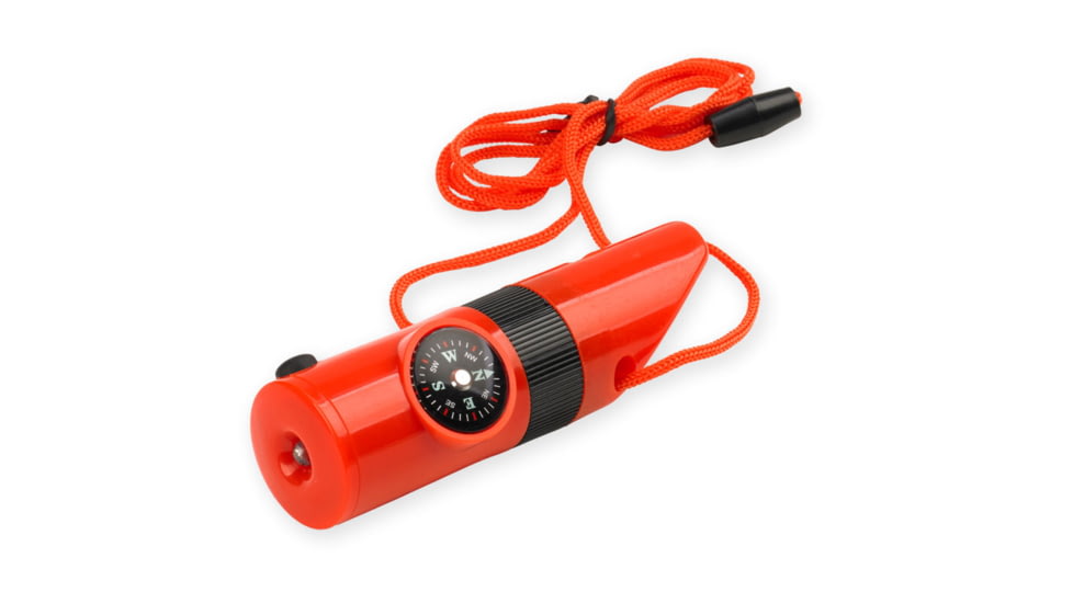 SnugPak Ndur 7 In 1 Survival Whistle, Orange, 23035