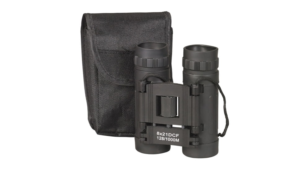 SnugPak Ndur 8x 21mm Compact Binoculars, Black, 50821